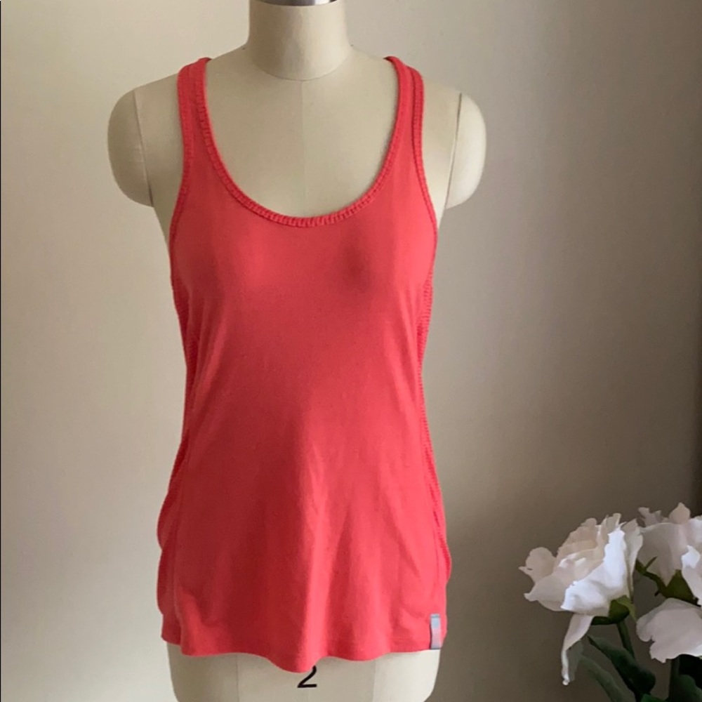 Coral colored under armour workout tank